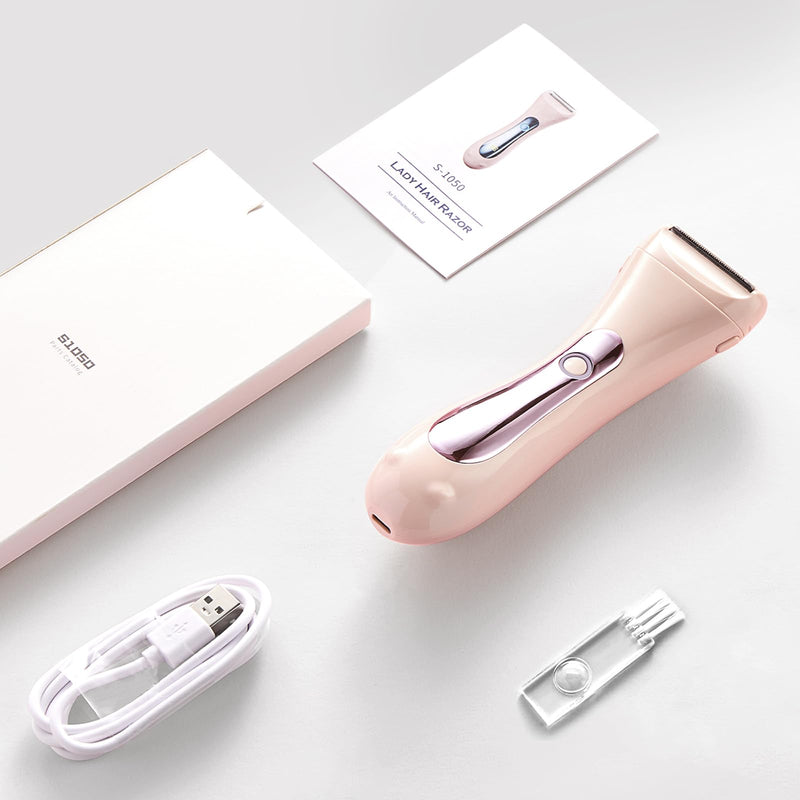 [Australia] - Cordless Electric Epilator for Women IPX7,Versatile Epilator with AdjustableTwo-Speed Shaver,Ergonomic Handle,Ideal for Shower Use, Efficient and Comfortable Hair Removal Experience(White) White 