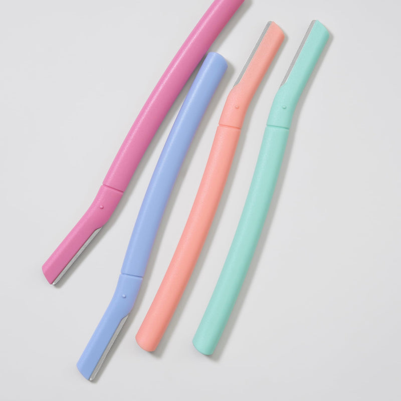 [Australia] - Bliss Stainless Steel Disposable Dermaplaning Tools | Facial Exfoliator and Eyebrow Razor to Dermaplane Peach Fuzz - 8 pack 