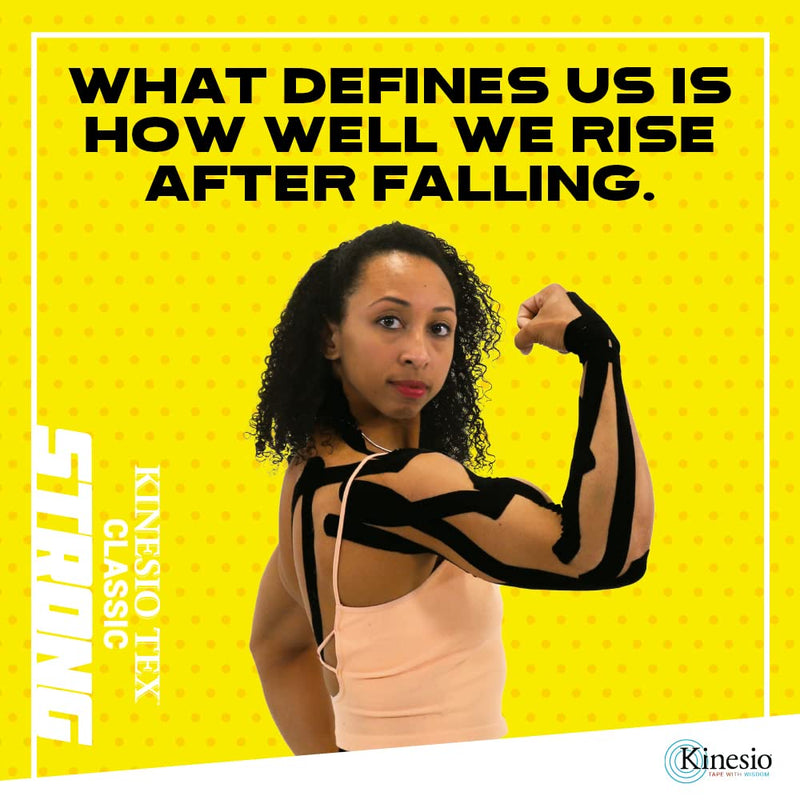 Kinesio Tape - Tex Classic Strong - Elastic Therapeutic Athletic Tape - Super Stick for Extended Wear - 2 in. x 49.2 ft Roll