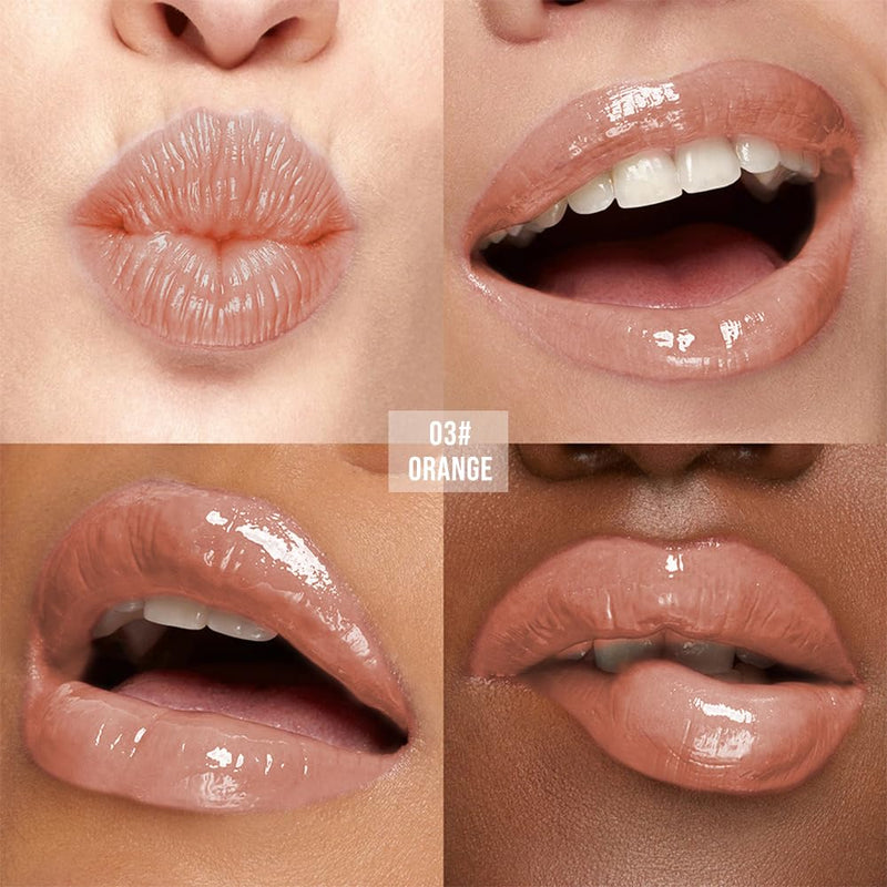 Moisturizing Lip Balm – Hydrating Nourishing Lip Care with Natural Ingredients, Vitamin E & Shea Butter, Smooth Non-Sticky Tinted Lip Balm for Dry & Chapped Lips, Soft Glossy Lipstick for Daily Use 3#