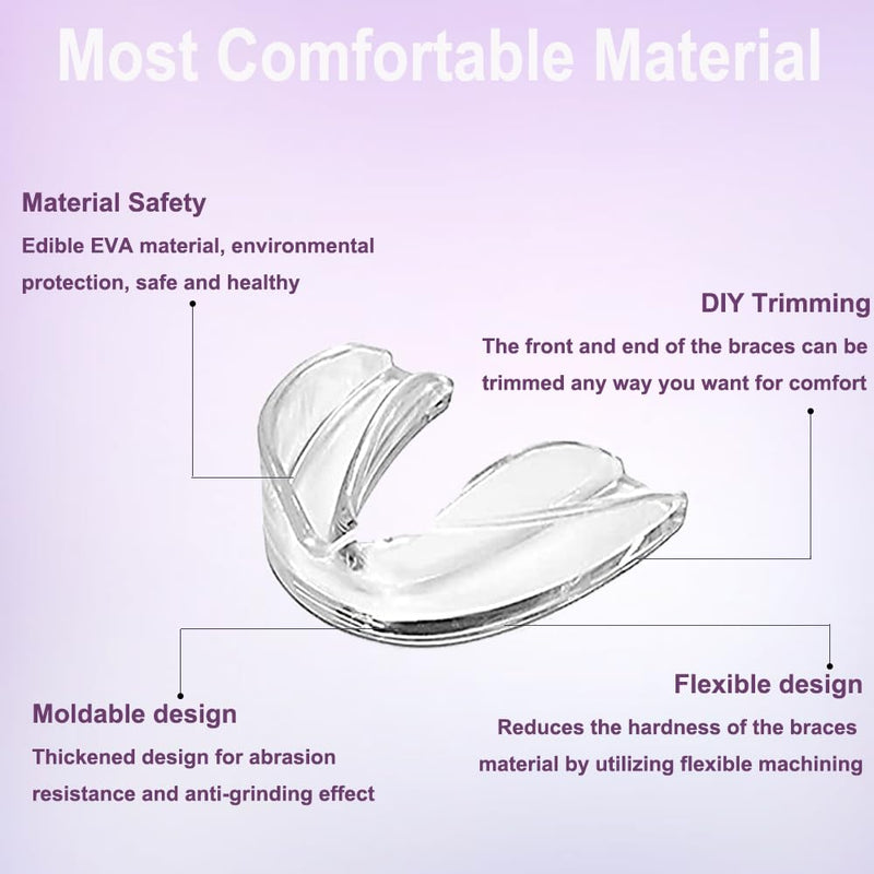 [Australia] - Mouth Guard for Grinding Teeth at Night,8 Pack Night Guards for Teeth Grinding,Teeth Grinding Mouth Guard for Sleep Upgraded Material,Mouthguards for Grinding of Teeth 2.5 Inch 