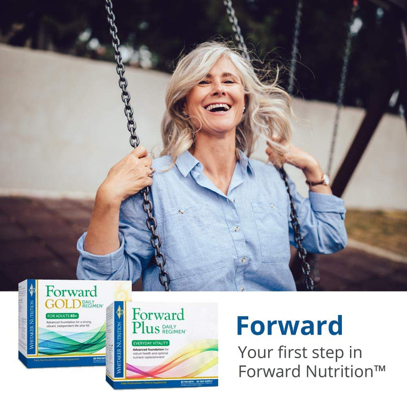 Dr. Whitaker's Forward Plus Daily Regimen - Comprehensive Multivitamin Supplement Supports Optimal Energy, Strength, Vitality, and Stamina - 60 Packets (30-Day Supply)