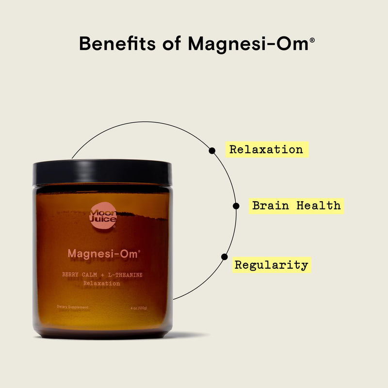 [Australia] - Magnesi-Om Supplement for Calm, Relaxation & Regularity with Magnesium & L-Theanine - Sugar Free Berry Flavor 30 Servings 