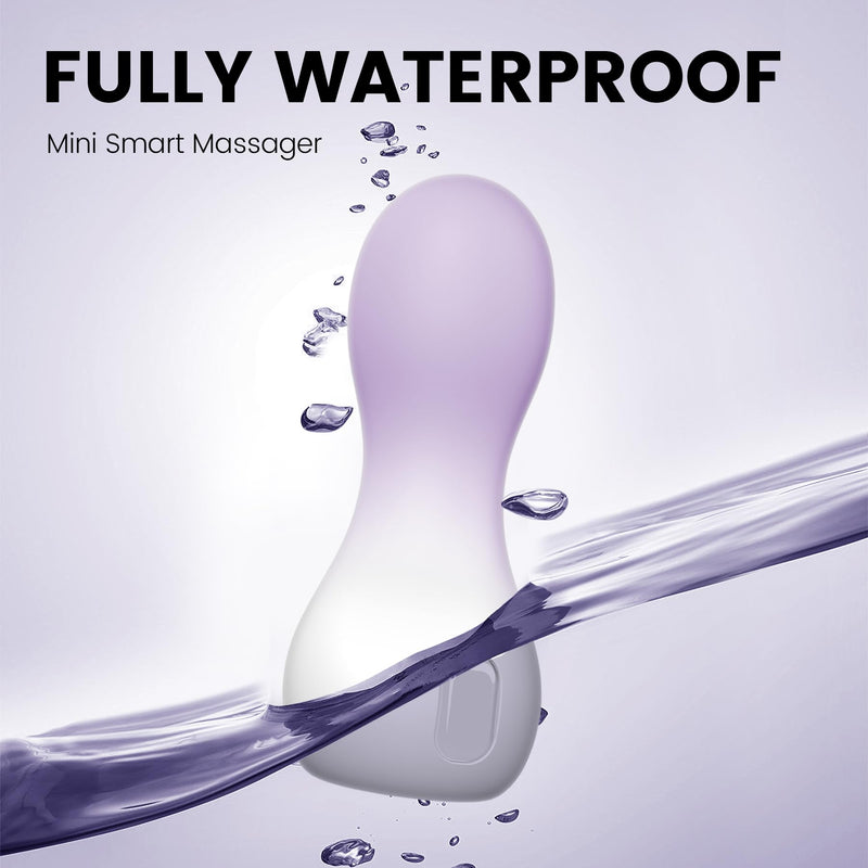 Personal Massage Device Smallest and Strongest Cordless Handheld Massager - Cute & Powerful - Best for Travel - Magic Stress Away - Perfect on Neck Legs Hand Pains and Sports Purple