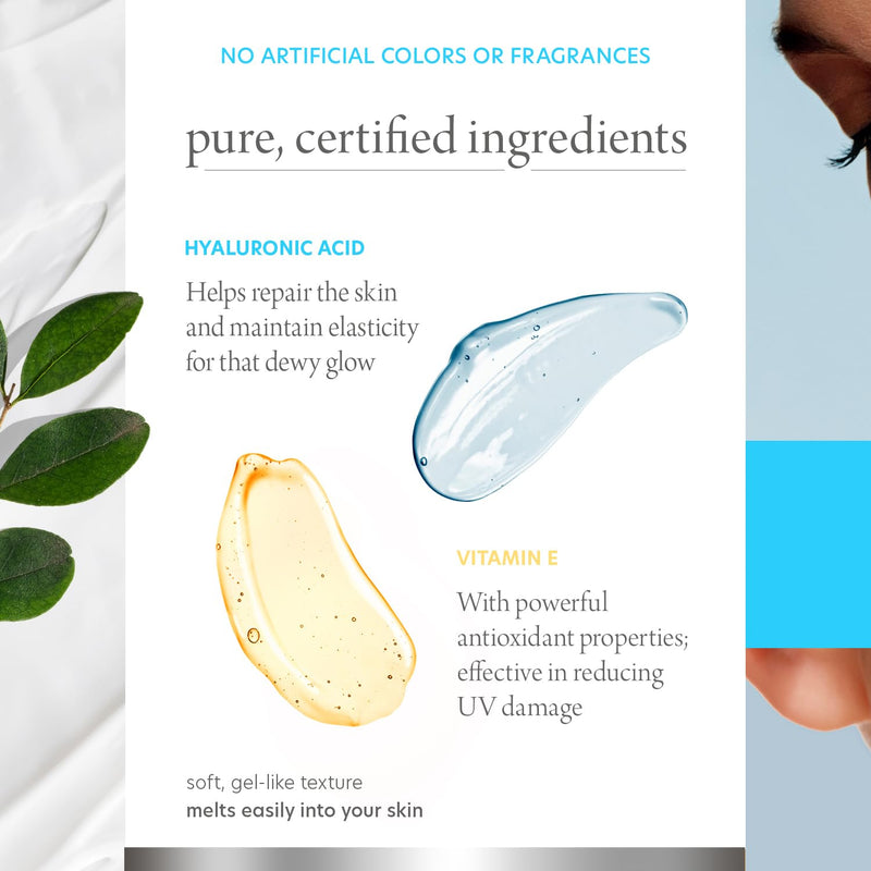 Hyaluronic Acid & Vitamin E Daily Face Moisturizer - Reduce Acne Scars, Fines Lines, Wrinkles, Hydrating Day Cream - Cruelty Free Korean Skin Care For All Skin Types - 1.69 Fl. oz/ 50ml Hyaluronic Acid & Vitamin E
