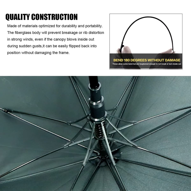 Walking Cane Umbrella, Walking Sticks Crutch Umbrella, Heavy Duty Frame,Lightweight - Windproof Umbrella Cane,Great Gift for Birthday,Christmas,Father's Day,Men,Women