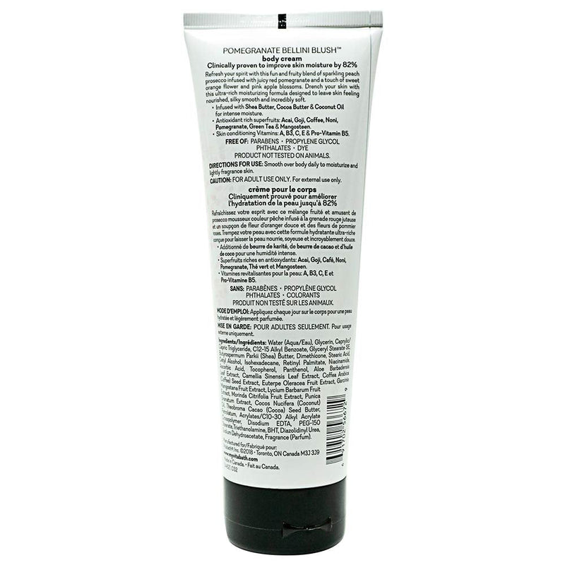 Vitabath Pomegranate Bellini Blush Moisturizing Body Cream - Soothing Hydration Vitamin & Nutrient Skin Care - Replenishing All Over Dry Skin Lotion Moisturizer for Women & Men - 8 Ounce 8 Ounce (Pack of 1)