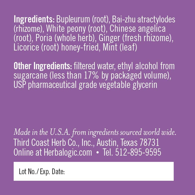 Herbalogic - Decompress Liquid Herb Drops - Promotes Emotional Well-Being and Stability, Positive Mood Support - Based on The Traditional Chinese Formula Xiao Yao San- 2 Fl. Oz. 2 Fl Oz (Pack of 1)