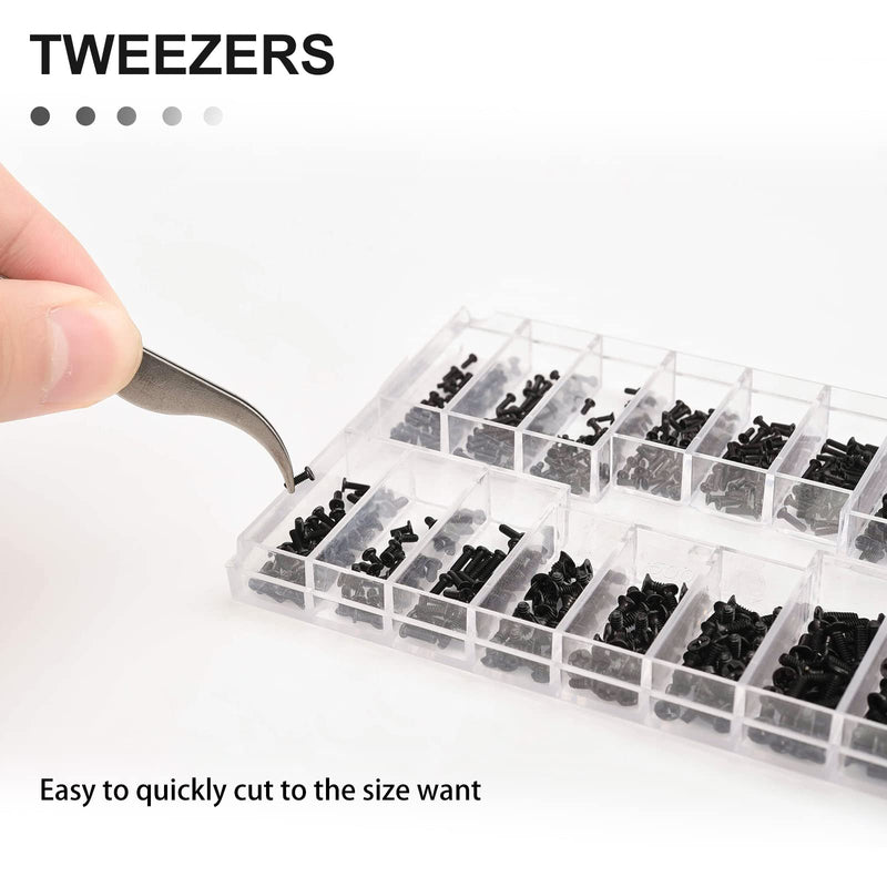 [Australia] - 630 Pcs Tiny Micro Repair Screw Kit Eyeglass Sunglass Repair Kit with Screwdriver for Repair Spectacles, Watch, Jewelry 