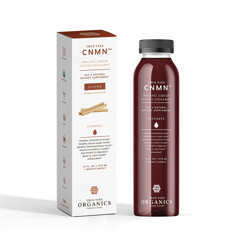 [Australia] - True Vine 3200mg Liquid Ceylon Cinnamon Supplement (Made in USA) for Healthy Heart, Blood Pressure, Sugar, Cholesterol, Gut & Joints — 100% Organic Ceylon Cinnamon to Fight Free Radicals (16 fl oz) 