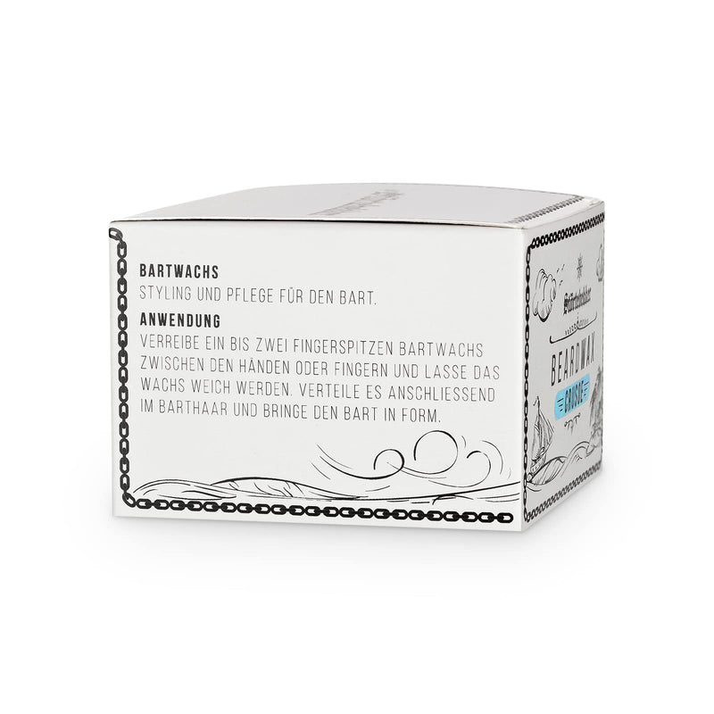 [Australia] - Störtebekker® Premium Beard Wax cares for the beard and shapes it - 50ml jar 100% compostable - men's beard wax with a pleasant scent - beard balm/beard wax - beard care - Made in Germany 