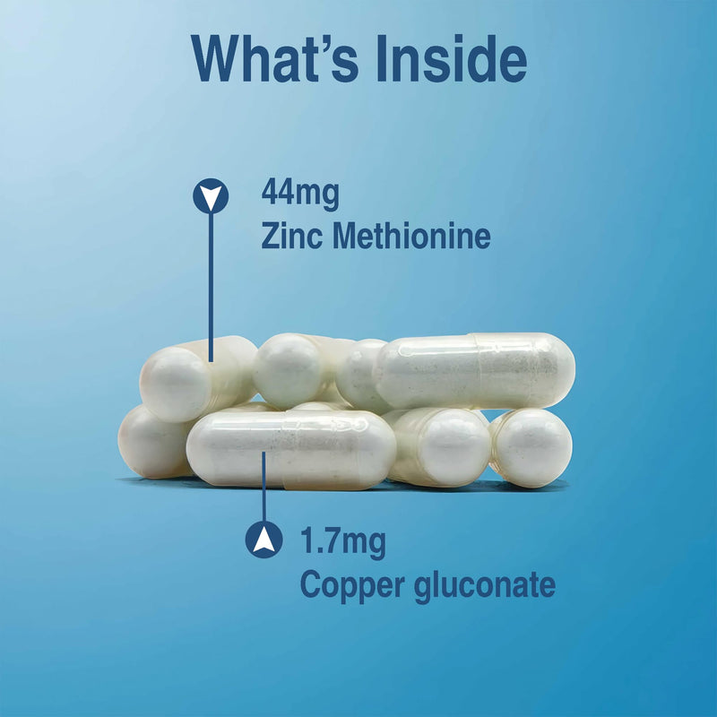 Pure Nutrition Zinc Methionine | 240 Veg Caps | Supports Immunity