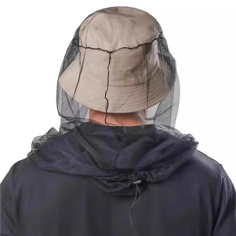 [Australia] - Pack of 2 mosquito net head for insects with carrying bag, head net face mesh head cover for outdoor, mosquito net hat for fishing, mosquito head net insect net for head, mosquito protection jungle 