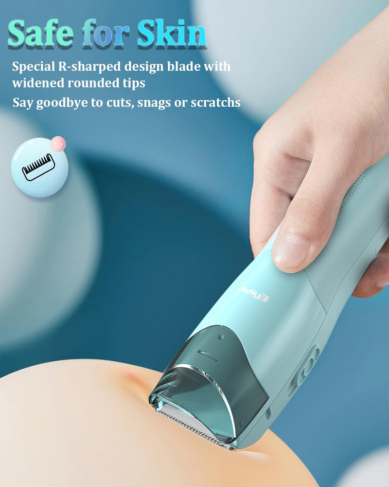[Australia] - Vacuum Hair Clippers for Kids, Rechargeable Vacuum Hair Cutter with 2 Modes for Children/Infant/Men, Waterproof Baby Hair Clippers Trimmers Cordless Haircut Kit in Large Hairs Storage Space 