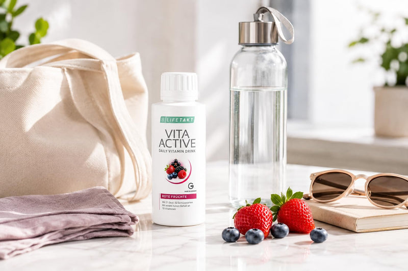 LR Health&Beauty Lifetakt Vita Active Rote Fruchte Care Women Men Drink Every Day Natural Treatment Red Fruit -150 ml./5 fl.oz.
