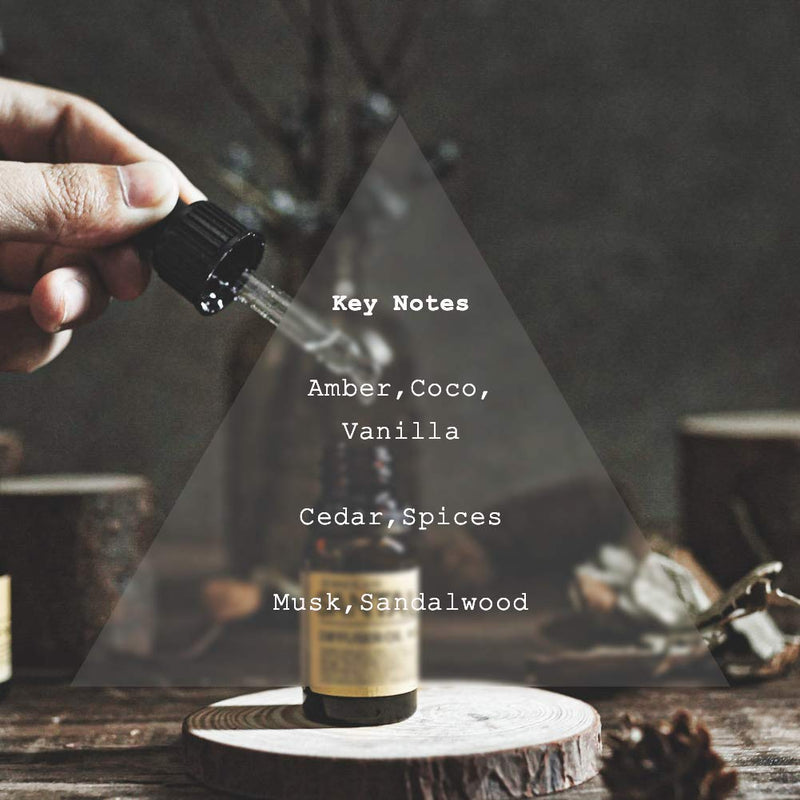 [Australia] - Santal Diffuser Oil, Niche Scent, Amber Coco Vanilla Cedar Sandalwood Musk Essential Oils Blend for Ultrasonic Diffuser Scent Projects(.33 oz/10 ml) 0.33 Fl Oz (Pack of 1) 