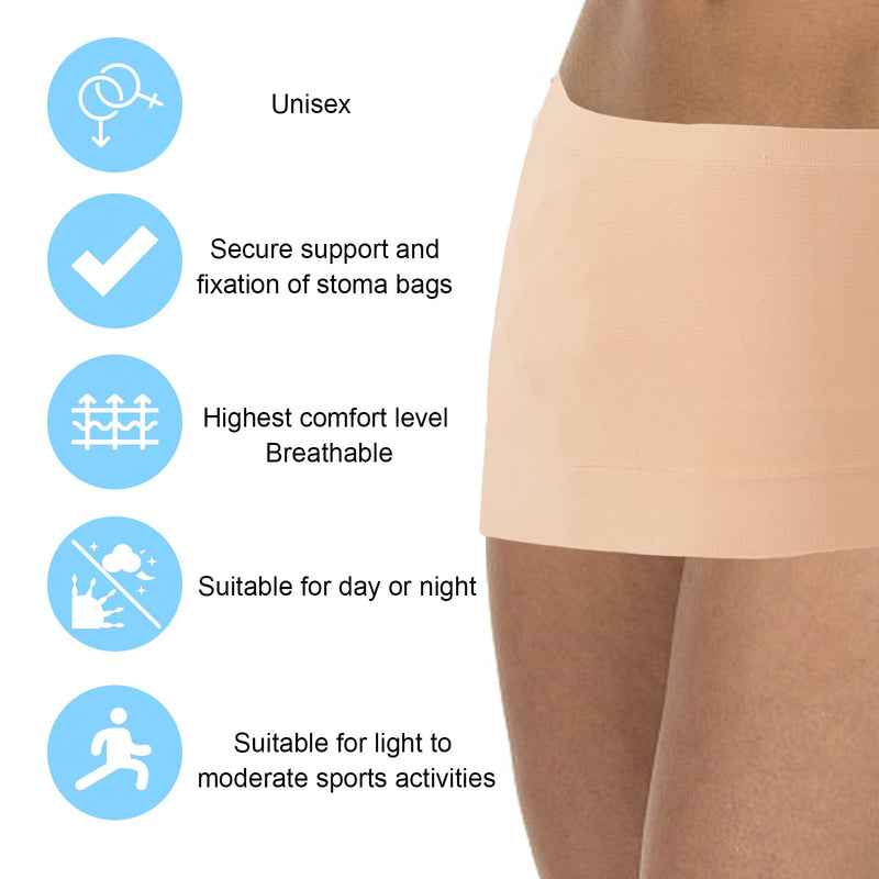 [Australia] - Ostomy/Hernia Support Garment Ostomy Wrap Ostomy Bag Cover Ostomy Belt Colostomy Garments Stealth Belt for Ostomy Bag Medium/Large skin 