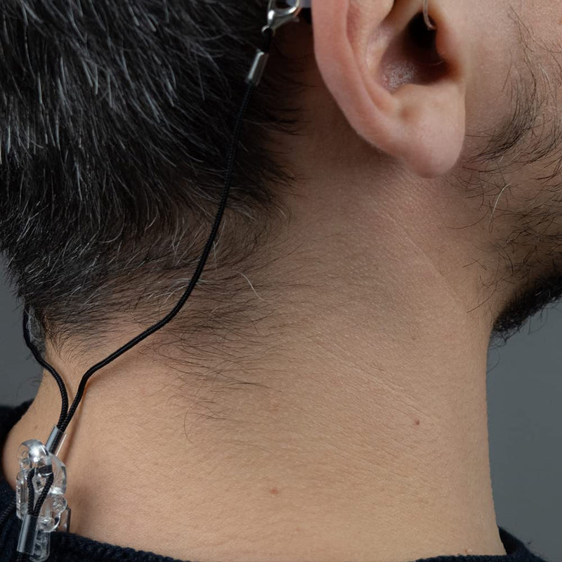 Anti-fall Clip for Hearing Appliances for Adults and Children Hearing Equipment (Black)