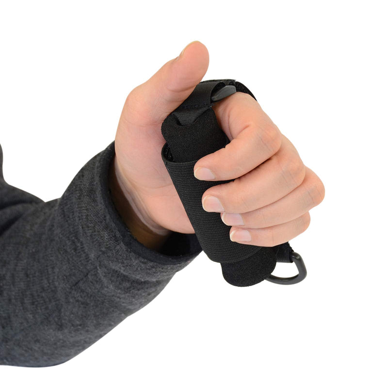 [Australia] - Sammons Preston Universal Holder Strap for Elderly, Hand Cuff with Pocket for Holding Cutlery, Pens, Toothbrushes, & Daily Living Tools, Adjustable Velcro Implement Holder for Weak Grip and Arthritis 1 