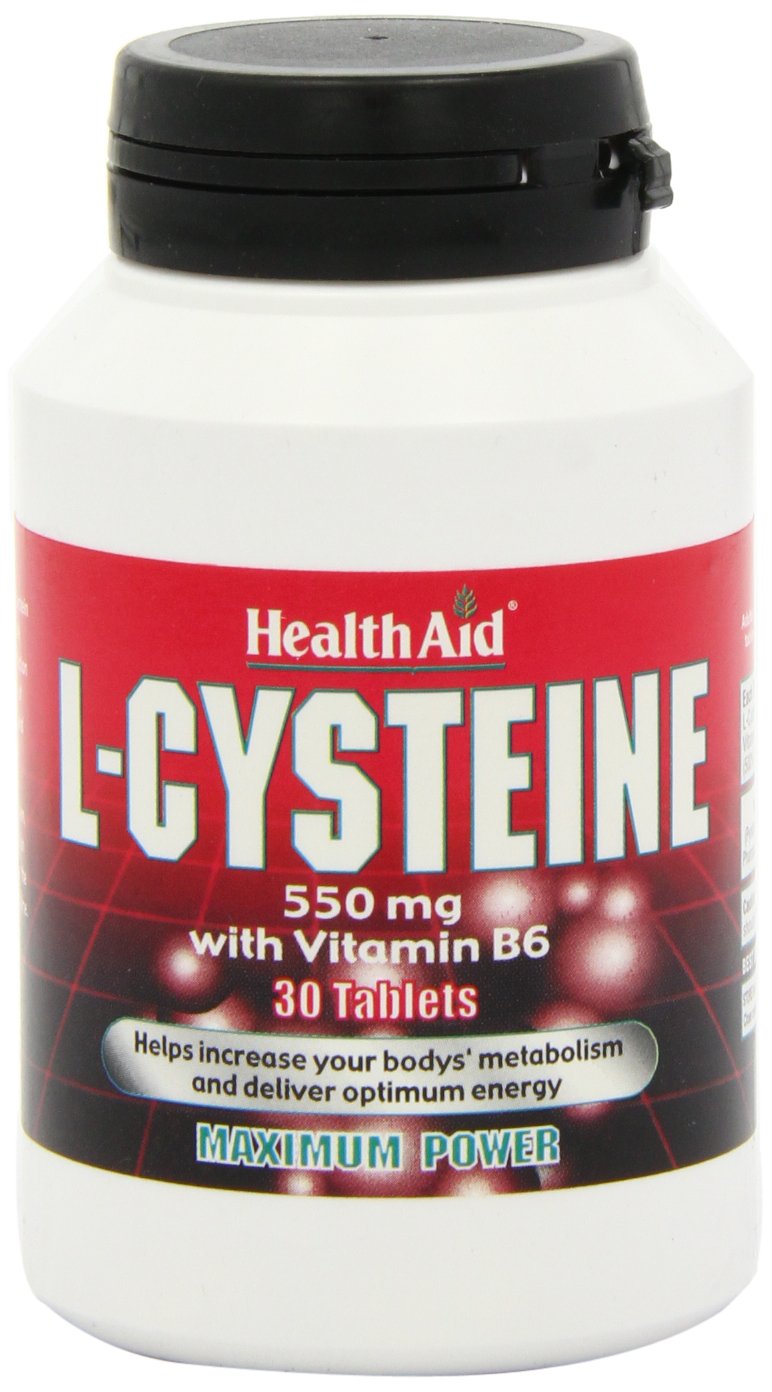 HealthAid L-Cysteine 550mg - 30 Tablets (Pack of 2) 30 count (Pack of 2)