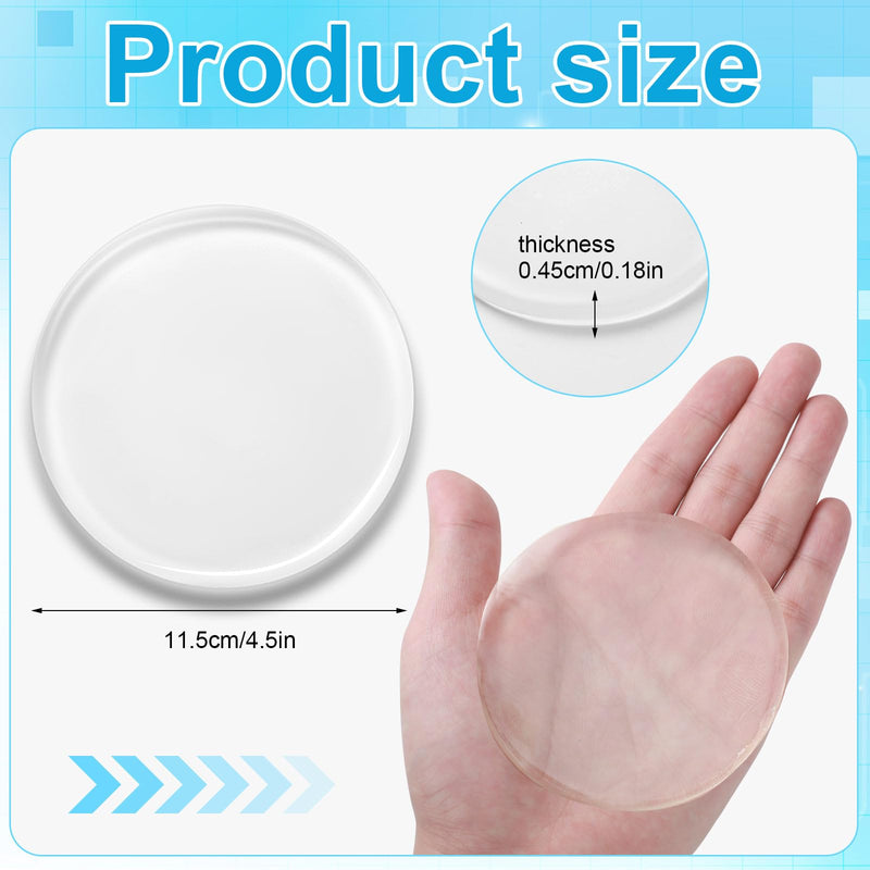 [Australia] - Geiserailie 6 Pcs Amputee Pads Prosthetic Liner Patch Prosthetic Leg Pads Prosthesis Liner for Leg Amputee Gifts, Reduce Friction and Skin Irritation (4.5 Inches) 4.5 Inch 