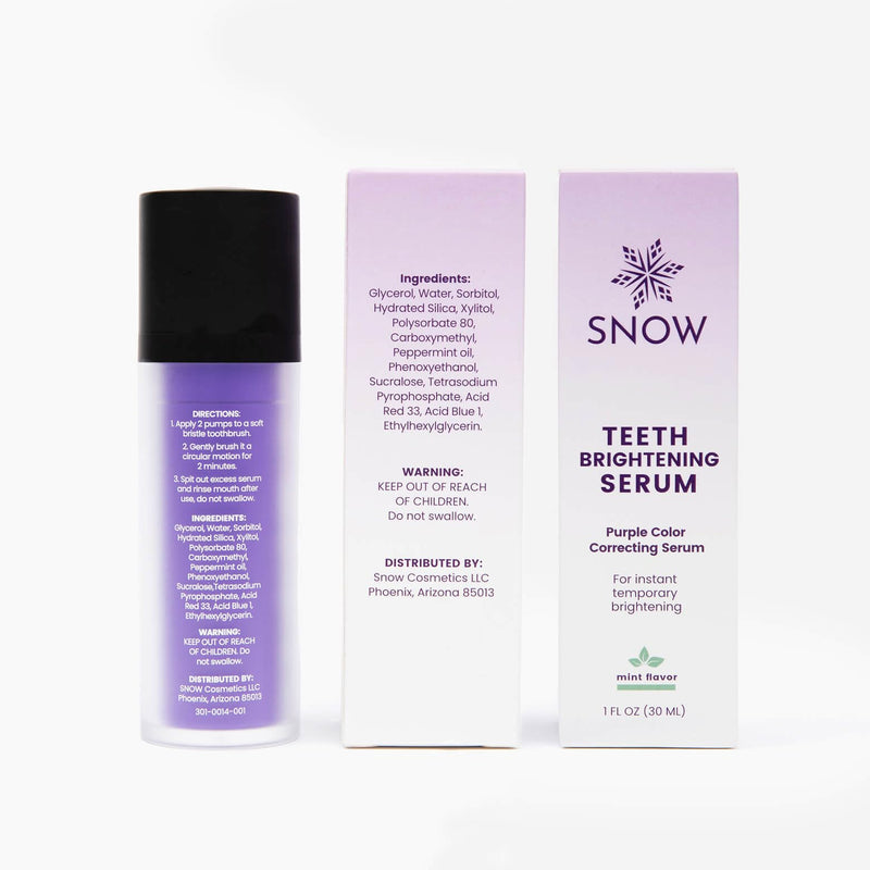 [Australia] - SNOW Teeth Brightening Purple Serum | Gentle & Enamel Safe Instant Brightening for Brighter Smile | Dental Care, Hygiene, & Tooth Care | Bright Smile for Events & Daily Confidence | 2 Month Supply 