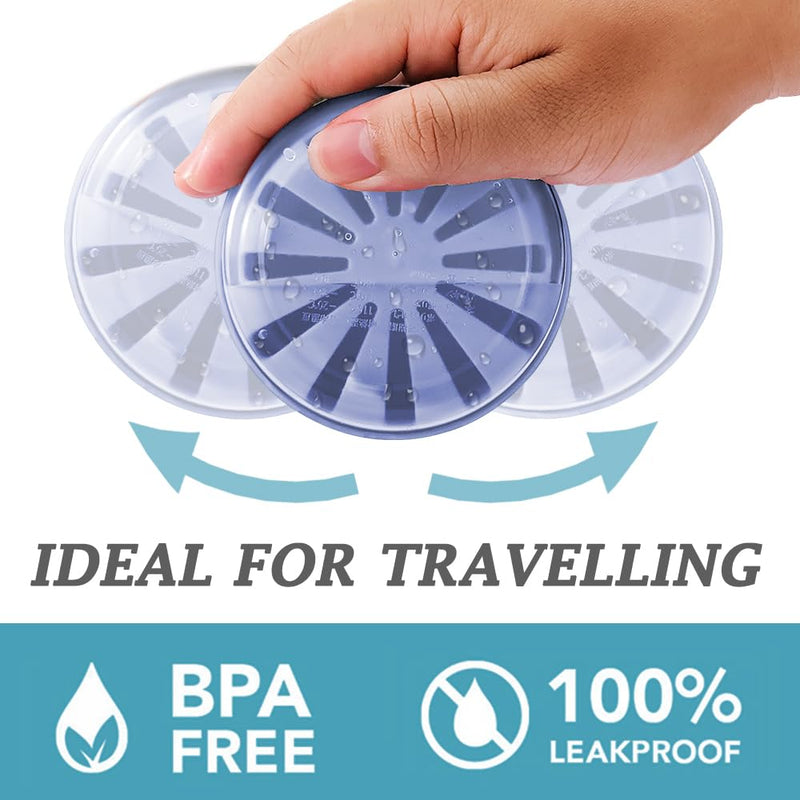 [Australia] - Denture Case, Absolutely Leak-Proof Denture Bath, Practical Denture Case With Strainer For Dentures, Retainer, Mouth Guard & Night Guard, Portable Denture Cup For Traveling Basic(PURPLE) 