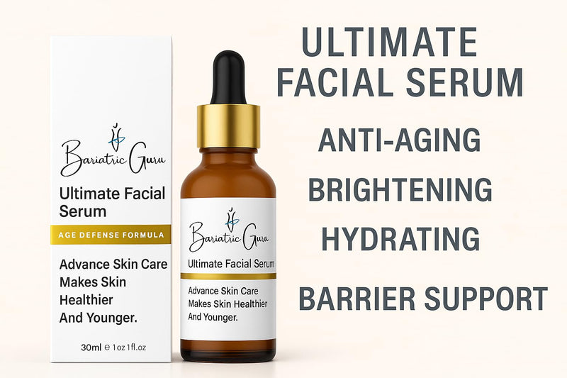 Ultimate Facial Serum – Advanced Anti-Aging, Brightening & Hydrating Face Serum with Retinaldehyde, Bakuchiol, Tranexamic Acid, Niacinamide, Vitamin C & E, Hyaluronic Acid – 1 fl oz