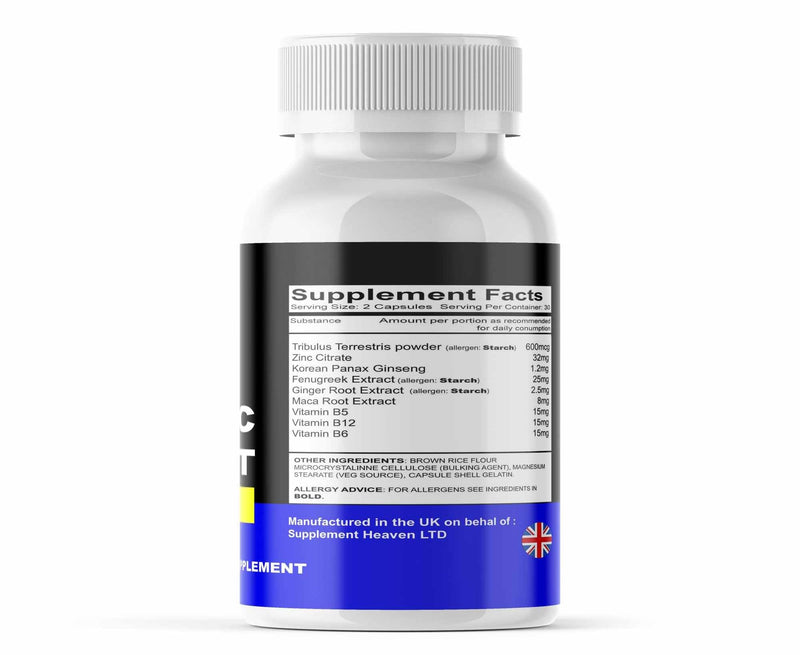 Nitric Boost Ultra Energy - Advanced Performance and Recovery Agent - 60 Capsules/Slim Warriors