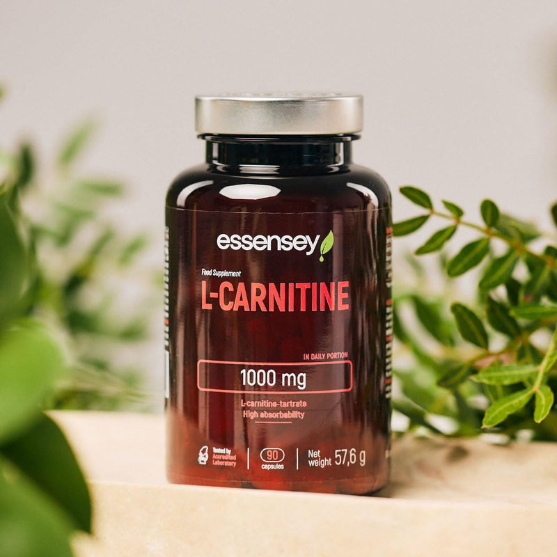 [Australia] - ESSENSEY - L-Carnitine I 1000 mg I 90 capsules I L-carnitine tartrate I For vegetarians I 45 daily doses I Easy to swallow 