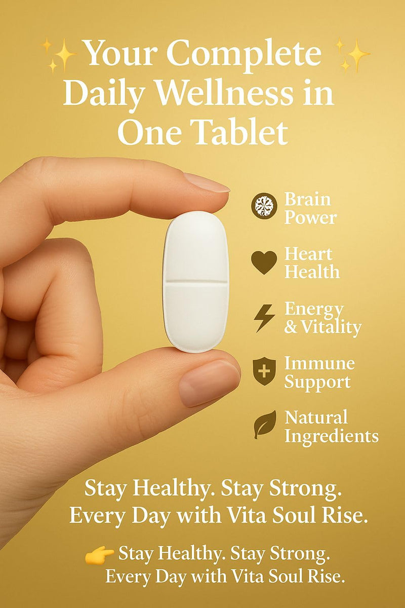 Multivitamin Tablets for Women & Men - Cardio & Brain Support with CoQ10, Omega-3, B-Complex, Ginseng & Ginkgo - Advanced Multivitamin & Minerals - 60 Tablets