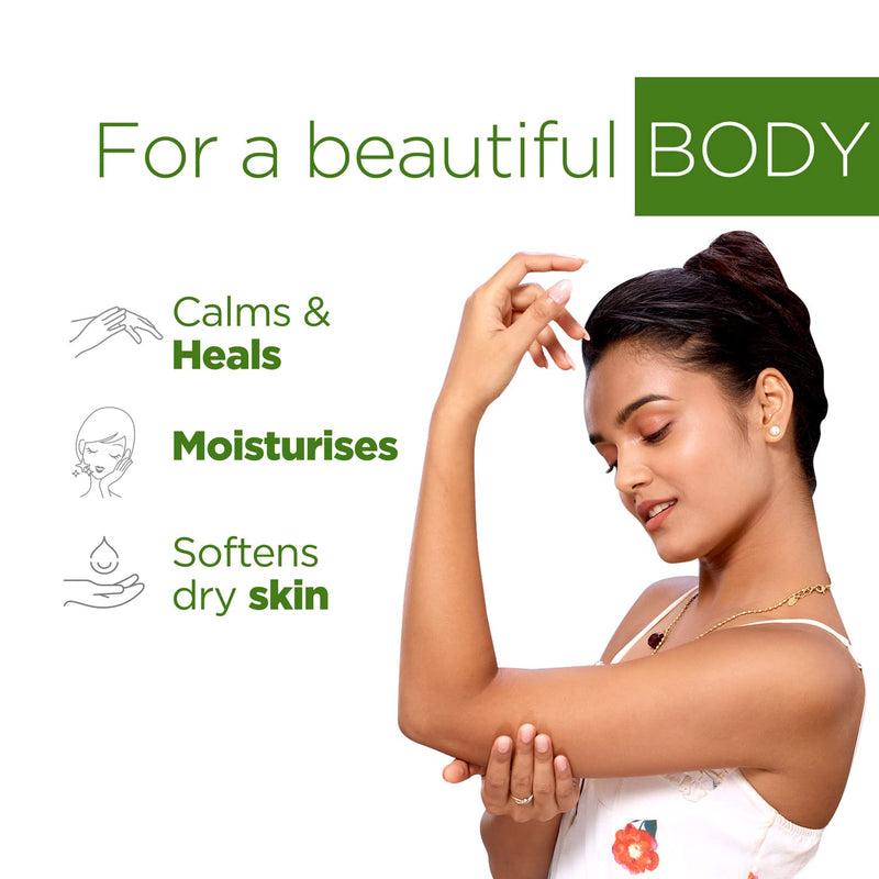 BOROPLUS Aloe Vera Gel with Green Tea & Vitamin E | 100% Organic, Non-Sticky | Soothes Sunburn, Fights Pimples, Moisturizes Skin | Paraben-Free | 6.76 Fl Oz (200ml)