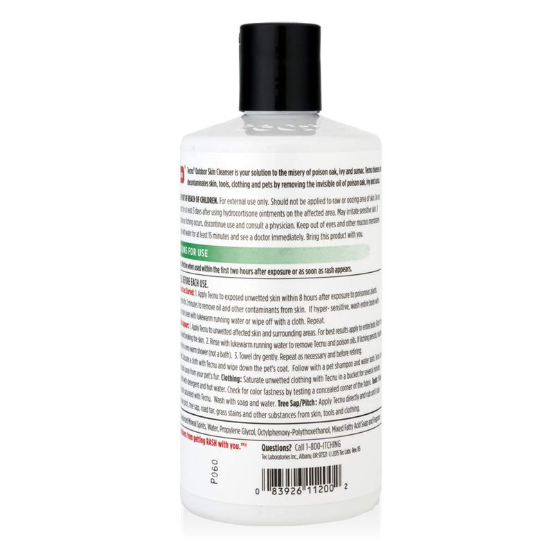 [Australia] - Tecnu Original Poison Oak & Ivy Outdoor Skin Cleanser, 12 Fl Oz, First Step in Poison Ivy Treatment, Removes Rash Causing Oils from Skin, Gear, Clothing, Tools and Removes Skunk Odor from Dog Fur Pack of 1 