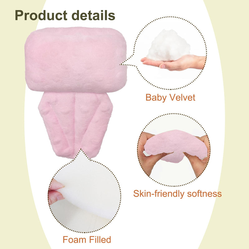 2PCS Lymphedema Axilla Pillow for Mastectomy Recovery – Cotton Post Breast Surgery Pillow for Sleeping, Armpit Pain Relief, Mastectomy Underarm Pillow for Comfort Support (Pink)