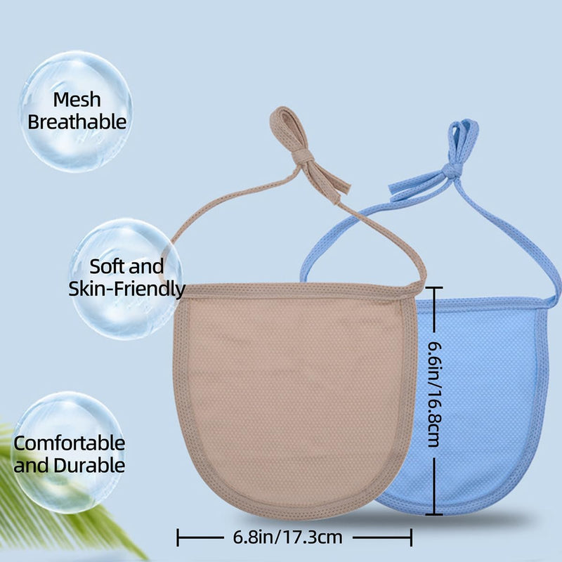 [Australia] - Tracheostomy Supplies - 4PCS Stoma Covers for Laryngectomy, Adjustable Neck Trachea Care Kits with Dust Shield Protectors, Women Men Unisex Mask (Single-layer) Single-layer 