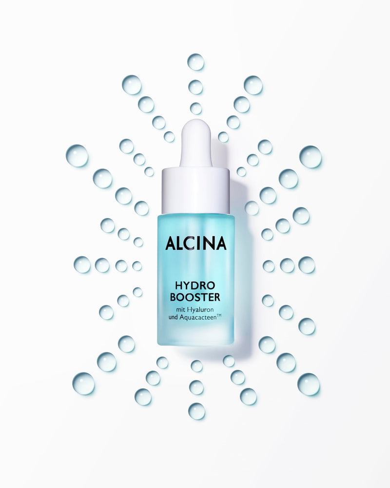 [Australia] - ALCINA Hydro Booster - 1 x 15 ml - For refreshed, optimally moisturized skin - Concentrated facial serum with hyaluronic acid & AquaCacteen 