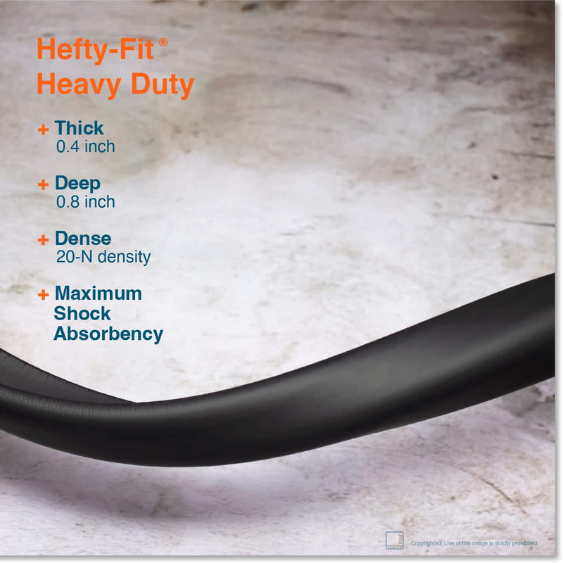 [Australia] - Roving Cove Edge Protector for Baby (6ft Large Edge Only), Hefty-Fit Heavy-Duty Soft Foam Furniture Edge Bumper Guards, Desk Edge Cushion, Wall Corner Covers, 3M Adhesive, Onyx Black Large 6 Foot (Pack of 1) 