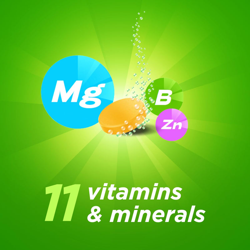 Berocca Energy Effervescent Tablets Including B Vitamins, Magnesium & Zinc - Vitamin C - Support Energy Release & Immune System* - 60 Tablets - Orange Flavour