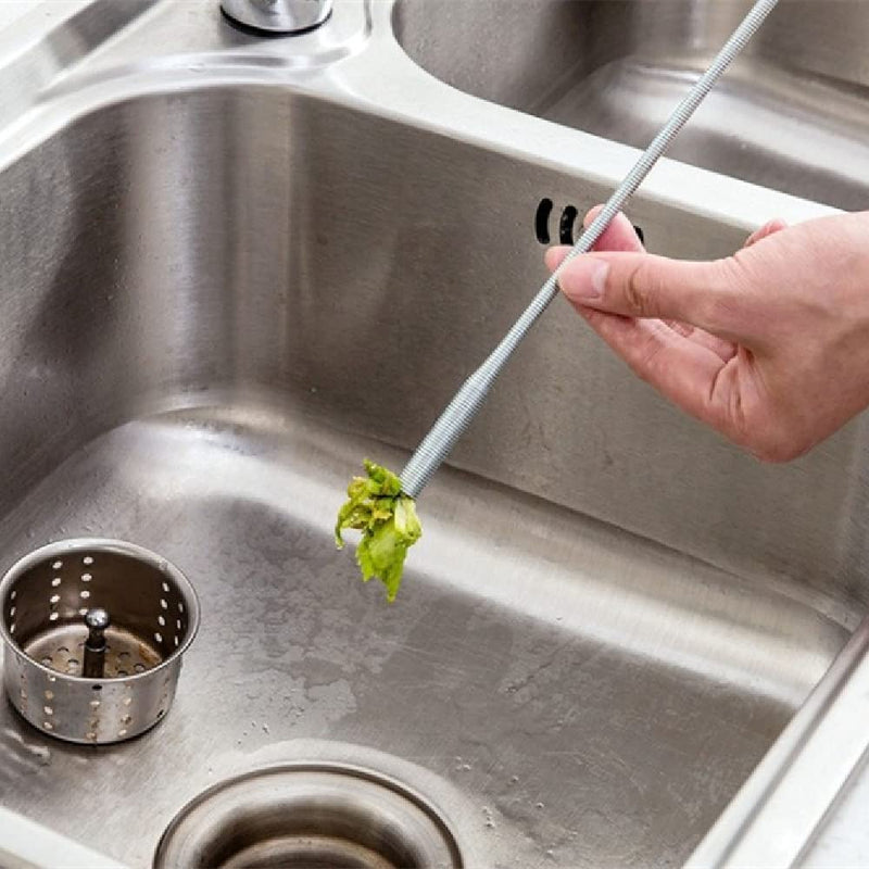 [Australia] - Flexible Grabber Claw Pick Up Reacher Tool with 4 Claws Bendable Hose Pickup Reaching Assist Tool for Litter Pick, Home Sink, Drains, Toilet(24 Inches) 1 Pack 