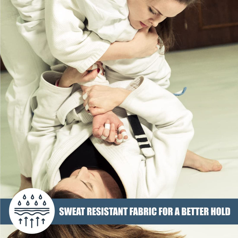 Fuji Jiu-Jitsu and Judo Finger Tape with Case (6 Rolls) White