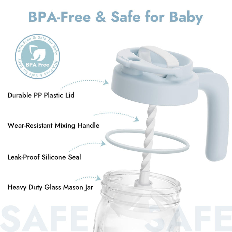 Papablic Alcohol Test Strips for Breastmilk & Glass Breastmilk Pitcher