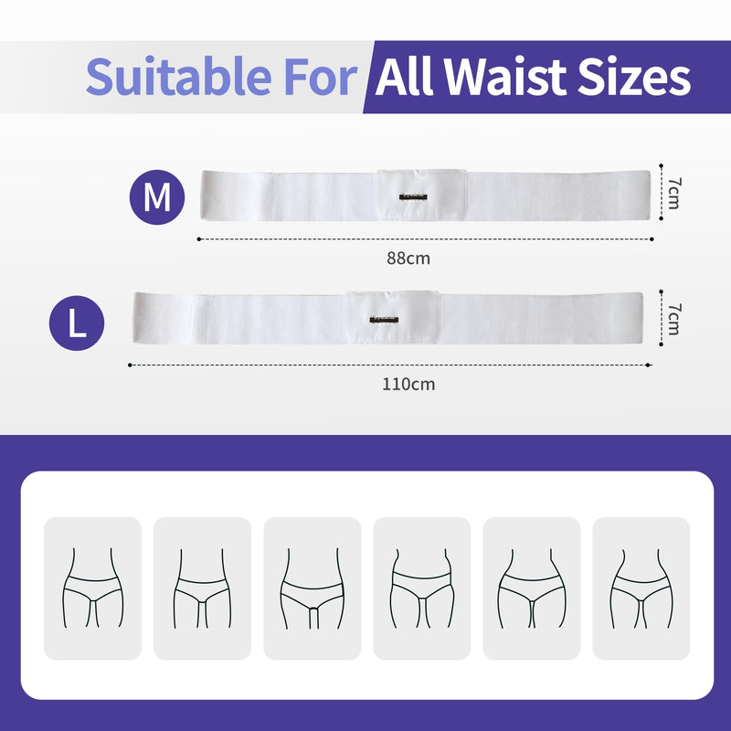Urine Test Complete Kit – Concealed Urine Belt with 4oz Capacity Urine Sample Bag,Urine Test for Home with Thermometer Stickers and Silicone Funnel (Large)