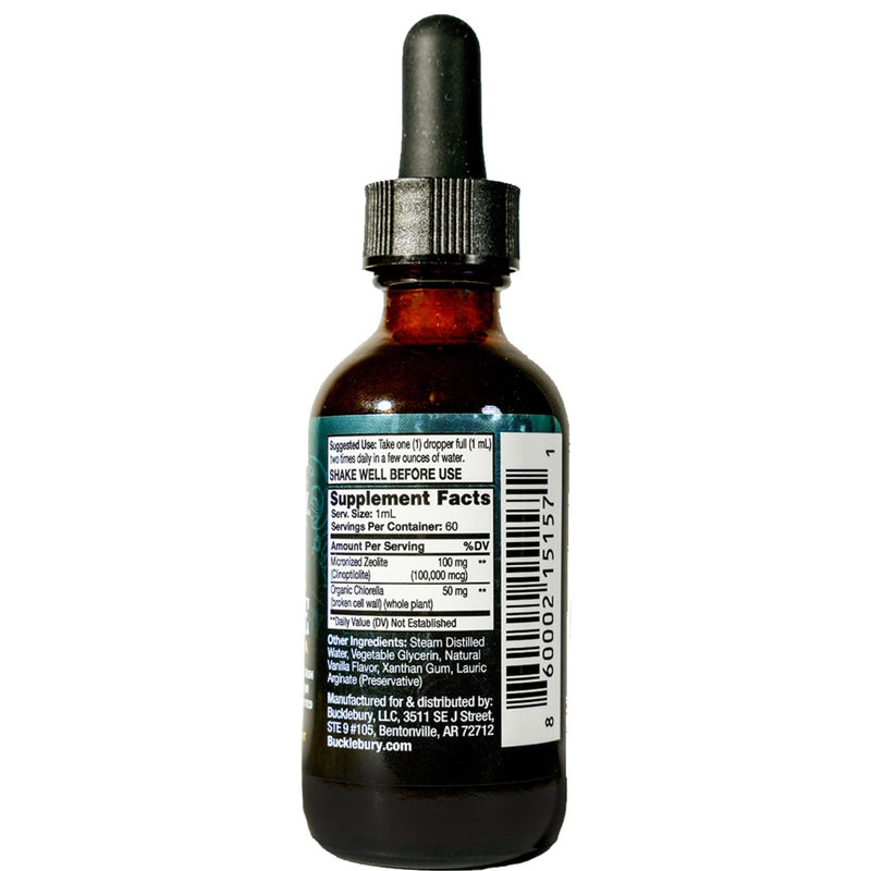 [Australia] - Zeolite Liquid Suspension w/Chlorella - Detox Support, Immune System and Digestive Tract Health Support for Kids and Adults (60 Servings) Zeolite Suspension Liquid with Chlorella 