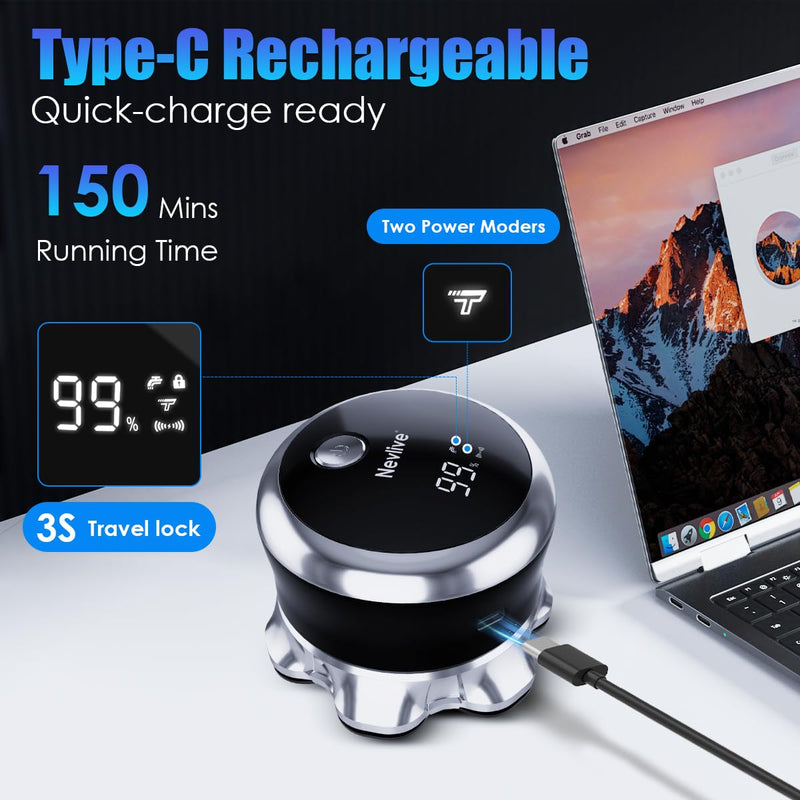 [Australia] - Head Shavers for Bald Men – Bald Head Shavers for Men, 7D Rotary Blades Electric Razor, Waterproof, Cordless USB-C Fast Charging with LED Display 
