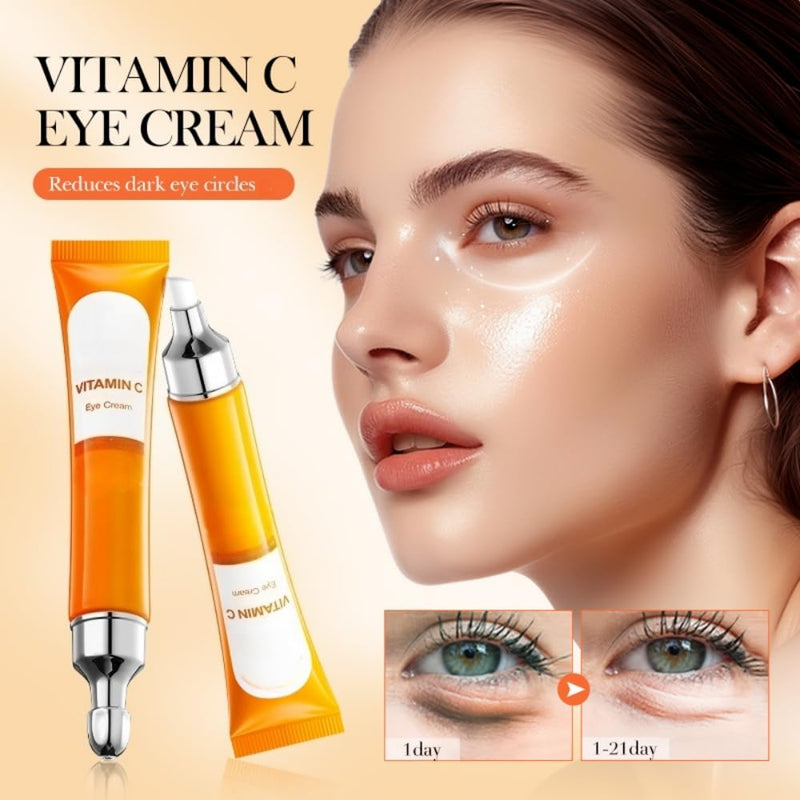 Vitamin C Repair Eye Cream for Dark Circles, Wrinkles, Fine Lines and Bags Under Eyes, Reduce Dullness, Moisturizing the Eye Area