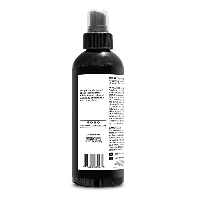 [Australia] - Aromasong Extra Strength Ultra-Pure Magnesium Spray (23mg Magnesium in Each Spray) 8 Oz, Known to be Used for Leg Discomfort and Promotes a Calm Sleep. Unflavored 8 Fl Oz (Pack of 1) 