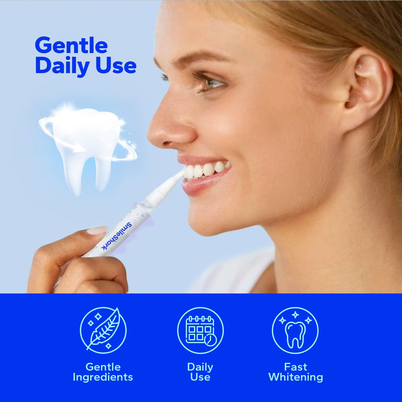 [Australia] - Premium Teeth Whitening Pens (4 Count), Sensitive-Free Whitening Gel, Professional-Strength Formula, On-The-Go Tooth Gel for Adults 