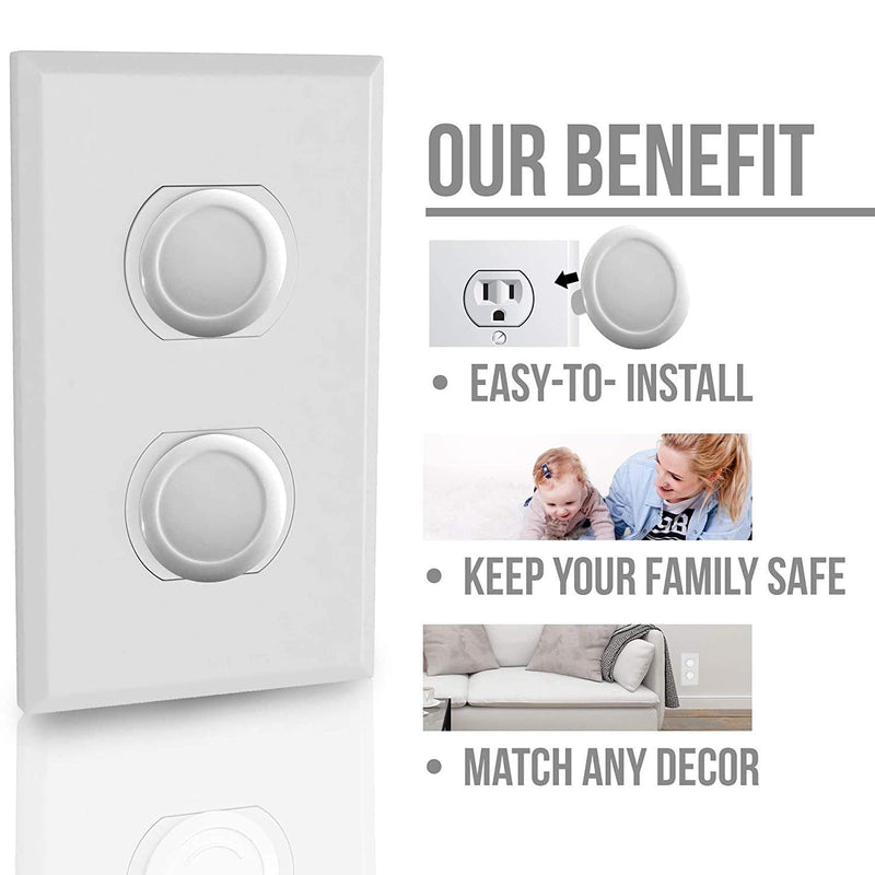 [Australia] - Outlet Covers Child Proof Plug Cover for Electrical Outlets Baby Proof Socket Safety Proofing Wall Guards Protectors - 24 Count 