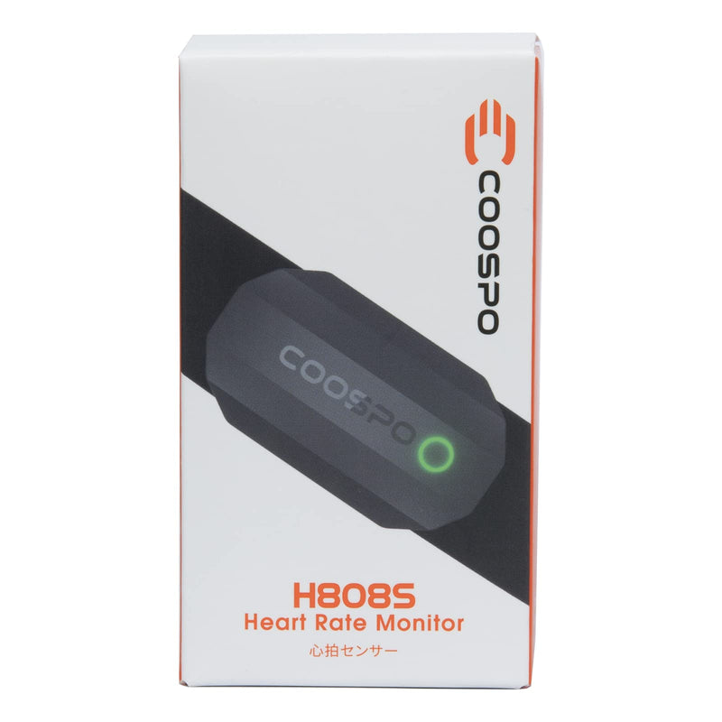 [Australia] - COOSPO Bluetooth Heart Rate Monitor Chest Strap H808S, ANT+ BLE HR Monitor Chest, HRM IP67 Waterproof, Use for Running Cycling Gym and Other Sports H808S Black 