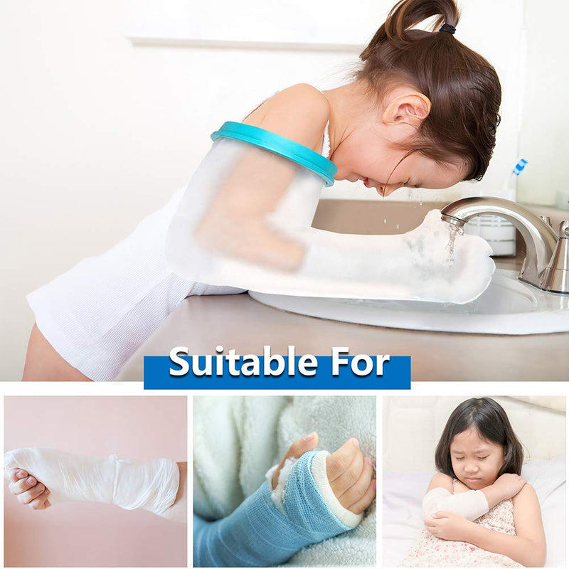 [Australia] - Kids Arm Cast Cover for Shower Bath Teens Waterproof and Watertight Cast Bandage Protector Bag for Broken Surgery Wound Arm, Hands, Wrists,Protector Bag (S-17.5inches) S-17.5 Inch 